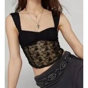 Kimchi Blue Stacia Sheer Lace Tank Top